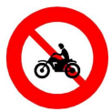 Biển số P.104: "Cấm xe máy"